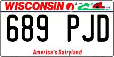 WI license plate 689PJD
