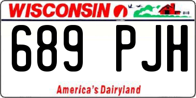 WI license plate 689PJH