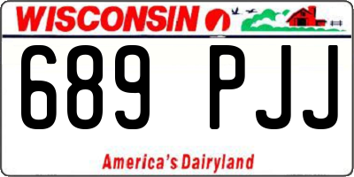 WI license plate 689PJJ