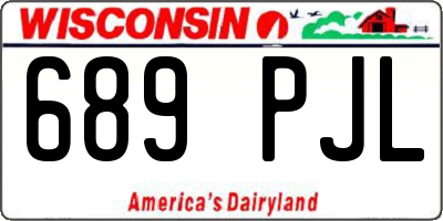 WI license plate 689PJL