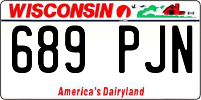 WI license plate 689PJN