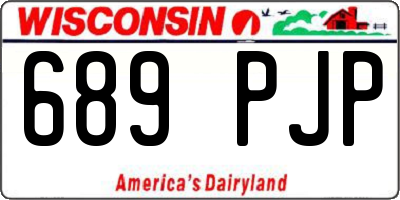 WI license plate 689PJP