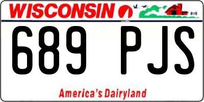 WI license plate 689PJS