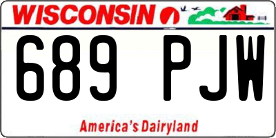 WI license plate 689PJW