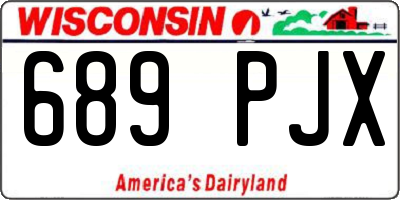WI license plate 689PJX
