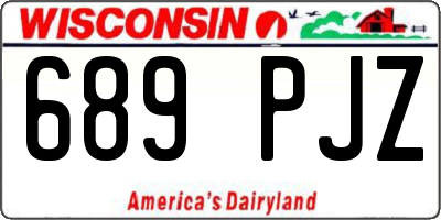 WI license plate 689PJZ