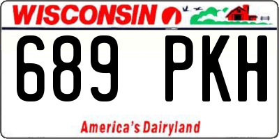 WI license plate 689PKH