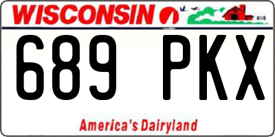 WI license plate 689PKX