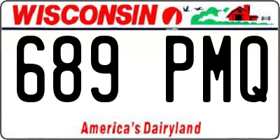 WI license plate 689PMQ