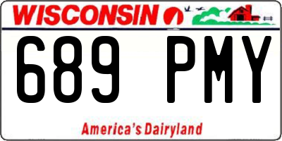 WI license plate 689PMY