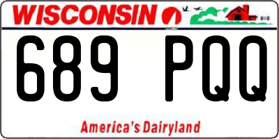 WI license plate 689PQQ