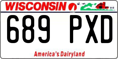 WI license plate 689PXD