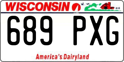 WI license plate 689PXG
