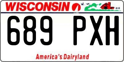 WI license plate 689PXH