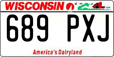 WI license plate 689PXJ