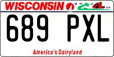 WI license plate 689PXL