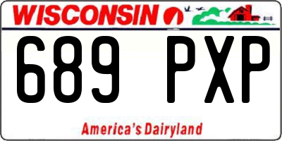 WI license plate 689PXP