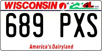 WI license plate 689PXS