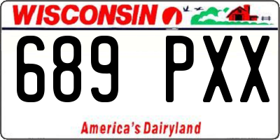 WI license plate 689PXX