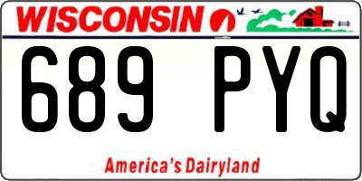WI license plate 689PYQ