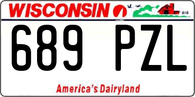 WI license plate 689PZL