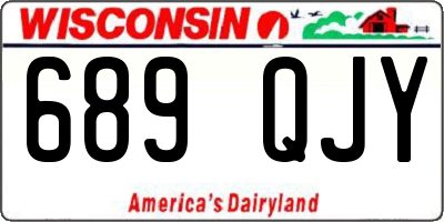 WI license plate 689QJY
