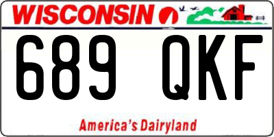 WI license plate 689QKF