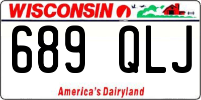 WI license plate 689QLJ