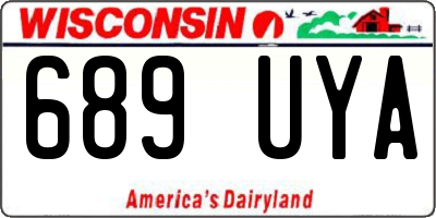 WI license plate 689UYA