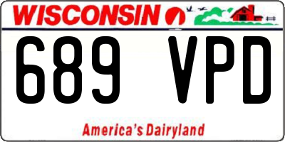 WI license plate 689VPD