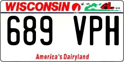 WI license plate 689VPH