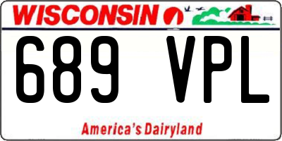 WI license plate 689VPL