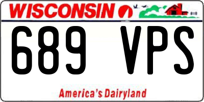 WI license plate 689VPS