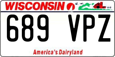 WI license plate 689VPZ