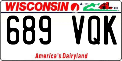 WI license plate 689VQK