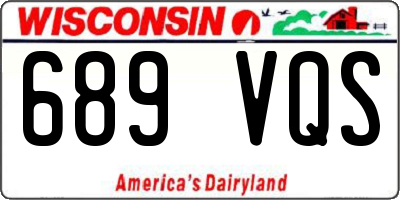 WI license plate 689VQS