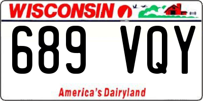 WI license plate 689VQY