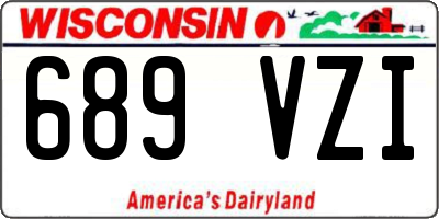 WI license plate 689VZI