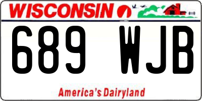 WI license plate 689WJB