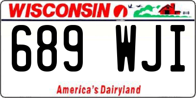 WI license plate 689WJI