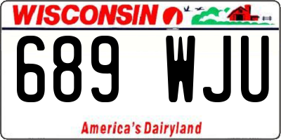 WI license plate 689WJU