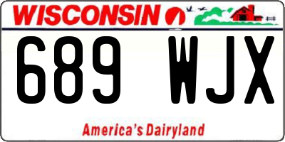 WI license plate 689WJX