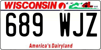 WI license plate 689WJZ