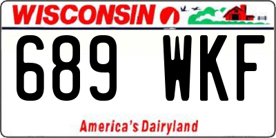 WI license plate 689WKF