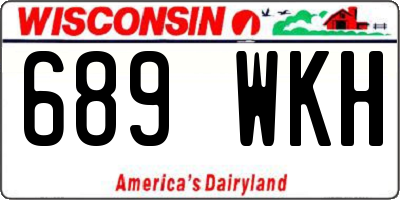 WI license plate 689WKH