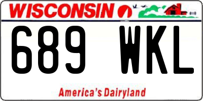 WI license plate 689WKL