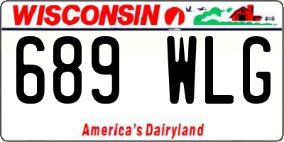 WI license plate 689WLG