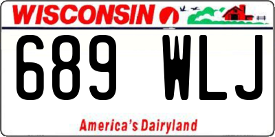 WI license plate 689WLJ
