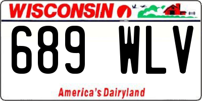 WI license plate 689WLV