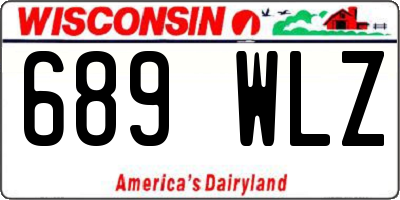 WI license plate 689WLZ